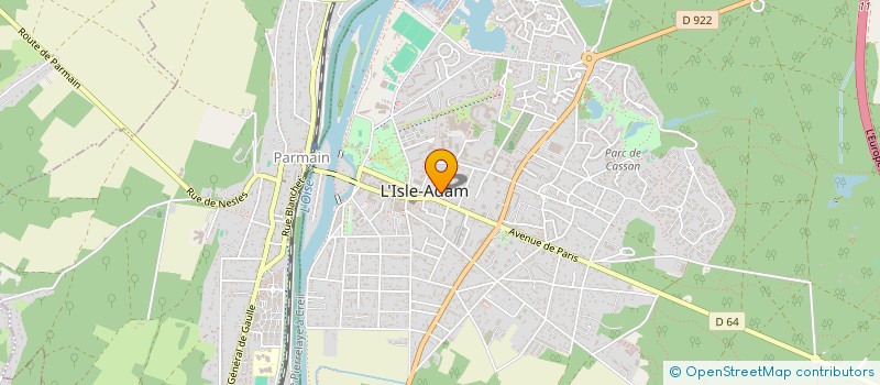 localisation de l'entreprise SADEM  ISLE ADAM