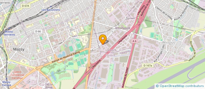 localisation de l'entreprise SADEMA à ANTONY