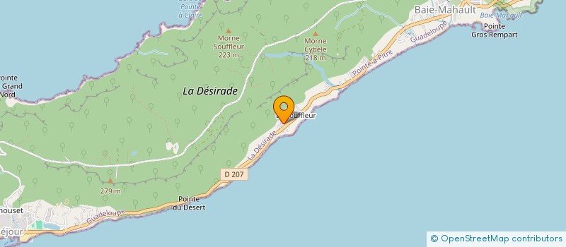 localisation de l'entreprise SADEMAR à LA DESIRADE