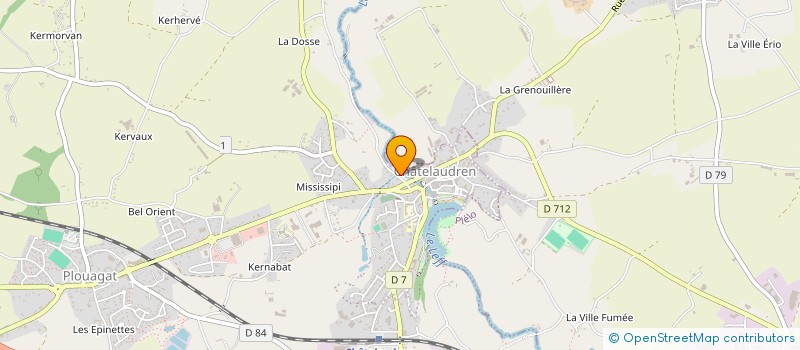 localisation de l'entreprise SADER RESEAUX  CHATELAUDREN-PLOUAGAT