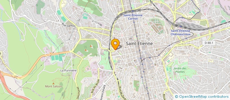 localisation de l'entreprise SADET SARL  SAINT-ETIENNE