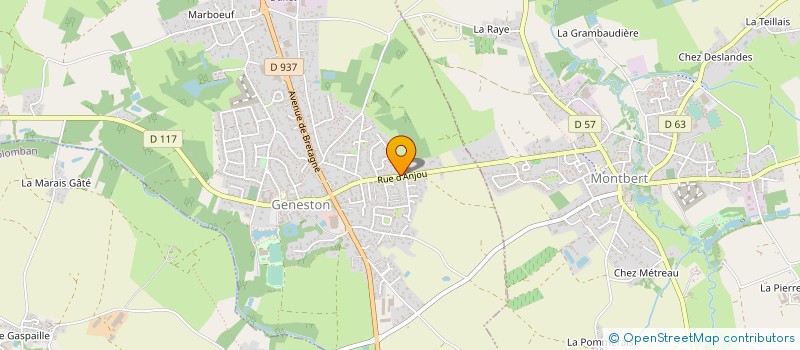 localisation de l'entreprise SADEV  ATLANTIQUE  GENESTON