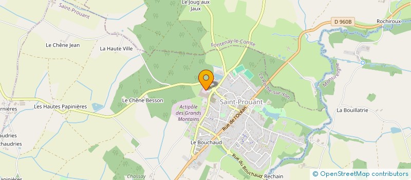 localisation de l'entreprise SADEV GRAND OUEST à SAINT-PROUANT