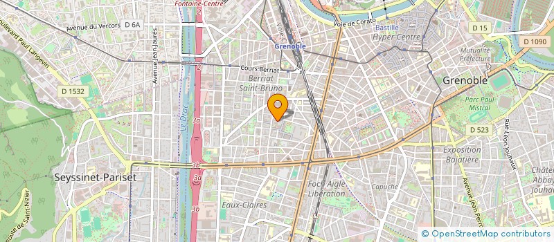 localisation de l'entreprise SADEV (SARL) à GRENOBLE