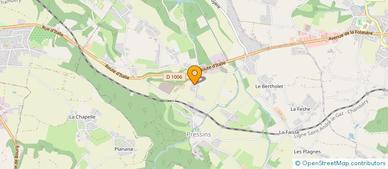 localisation de l'entreprise SADEX à PRESSINS