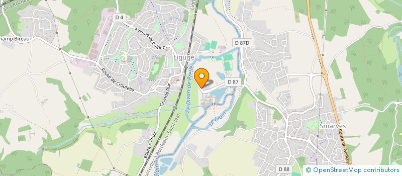 localisation de l'entreprise SADHANA 86  LIGUGE