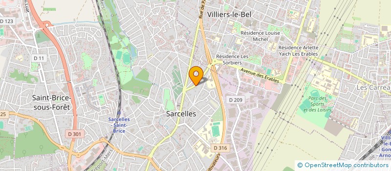 localisation de l'entreprise SADI INVEST à SARCELLES