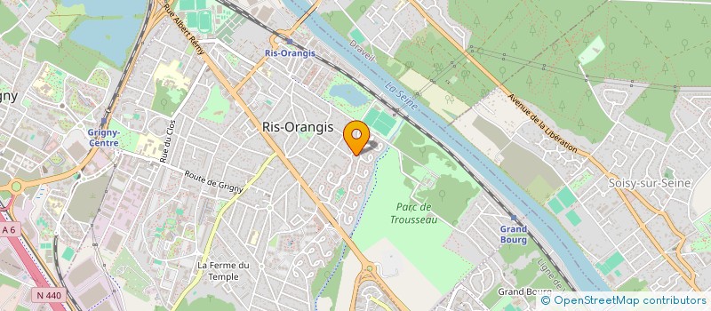 localisation de l'entreprise SADIBAT à RIS ORANGIS