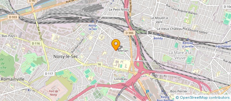 localisation de l'entreprise SADICOST BATIMENTS à NOISY-LE-SEC