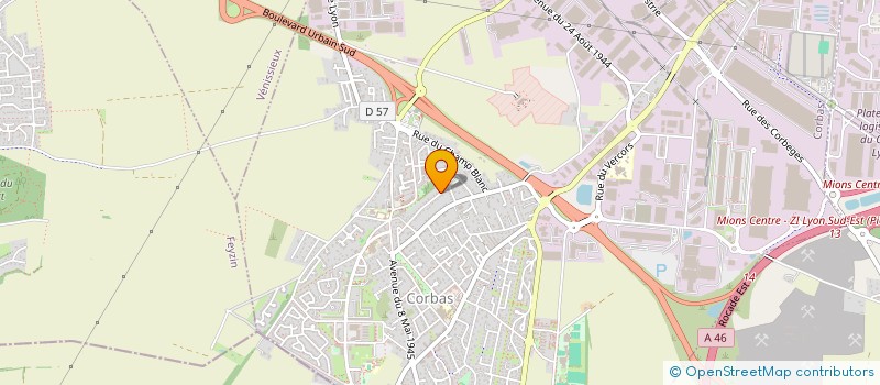 localisation de l'entreprise SADJARA à CORBAS