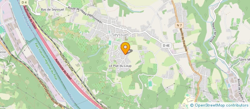 localisation de l'entreprise SADKO  SEYSSUEL