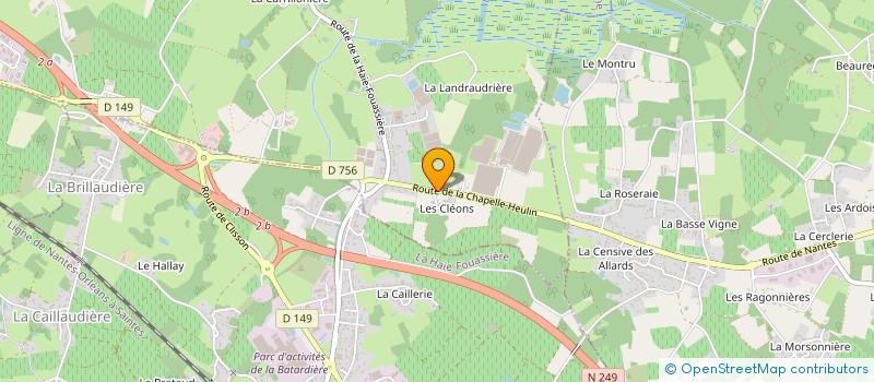 localisation de l'entreprise SADM à HAUTE-GOULAINE
