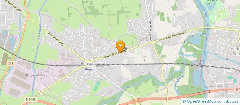 localisation de l'entreprise SADNOCA  BONSON