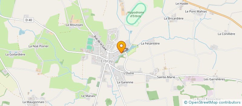 localisation de l'entreprise SADOM INVEST  ERBRAY