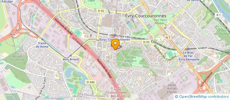 localisation de l'entreprise SADOU à EVRY-COURCOURONNES