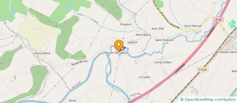 localisation de l'entreprise SADOUL  REALVILLE