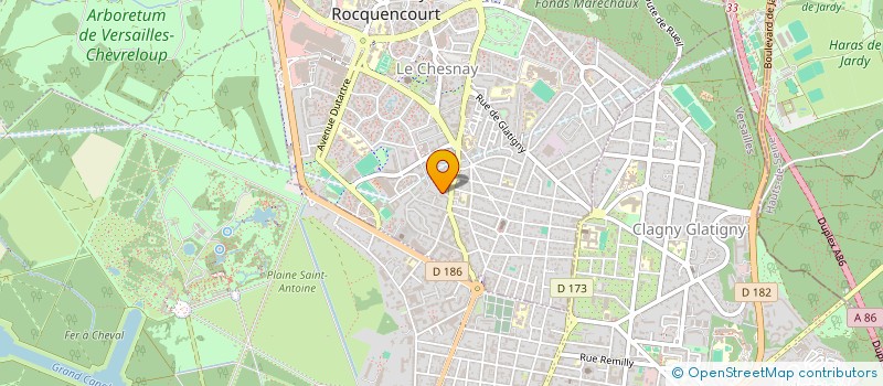 localisation de l'entreprise SADPM à VERSAILLES