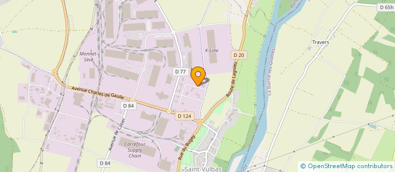 localisation de l'entreprise SADRE  SAINT-VULBAS