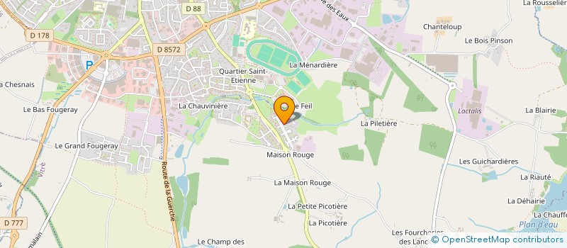 localisation de l'entreprise SADUMO  VITRE