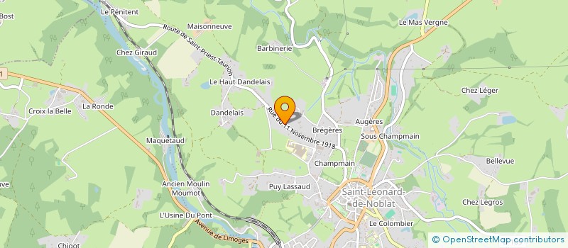 localisation de l'entreprise SAE  SAINT-LEONARD-DE-NOBLAT