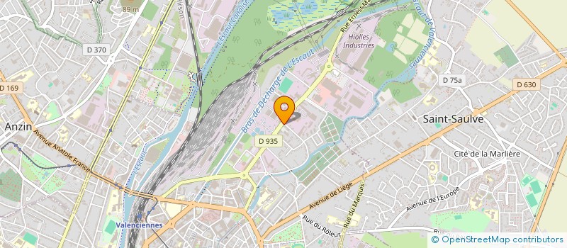 localisation de l'entreprise SAE HAINAUT BENELUX à VALENCIENNES