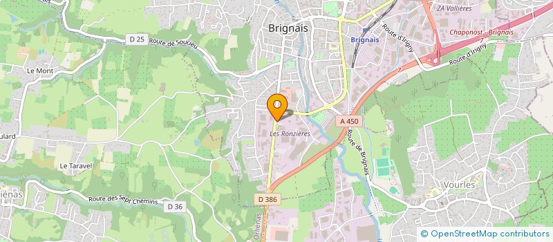 localisation de l'entreprise SAE OFFICE  BRIGNAIS