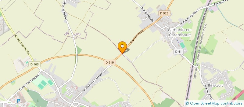 localisation de l'entreprise SAEA DELCROIX  CAMPHIN-EN-CAREMBAULT