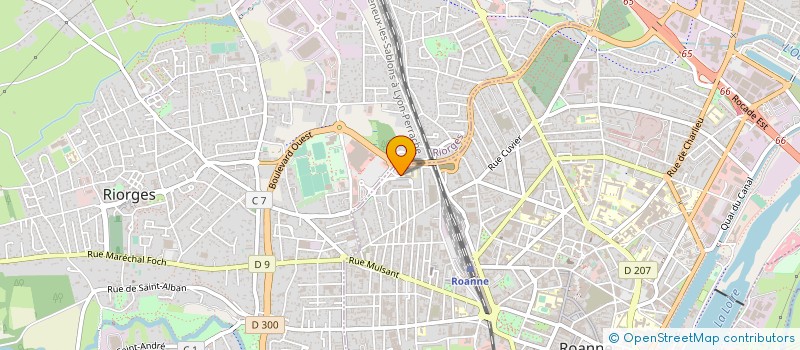 localisation de l'entreprise SAEC RENE ROCHE à ROANNE