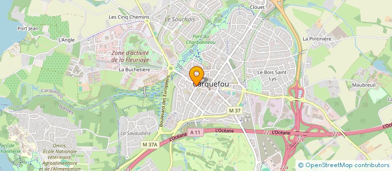 localisation de l'entreprise SAED  CARQUEFOU