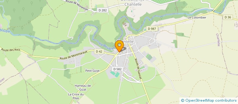 localisation de l'entreprise SAEH à CHANTELLE