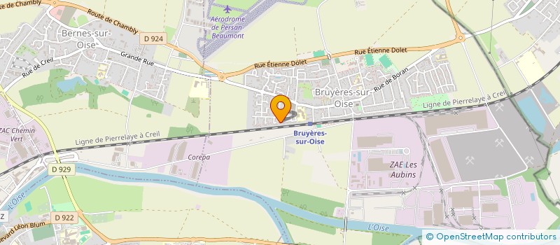 localisation de l'entreprise SAEJINA  BRUYERES-SUR-OISE