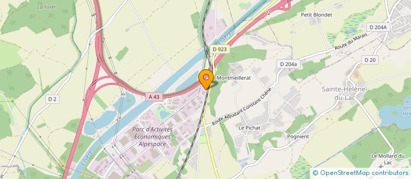 localisation de l'entreprise SAELEN ENERGIE  SAINTE-HELENE-DU-LAC