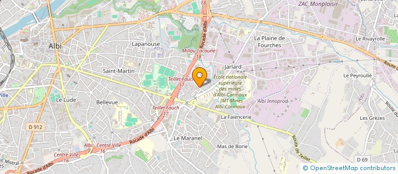 localisation de l'entreprise SAELENS & THEIS à ALBI