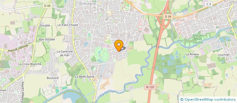 localisation de l'entreprise SAELIE  CHARTRES-DE-BRETAGNE