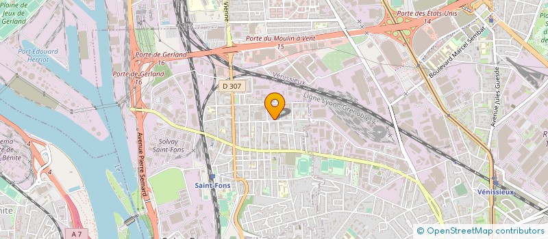 localisation de l'entreprise SAELTECH à SAINT-FONS