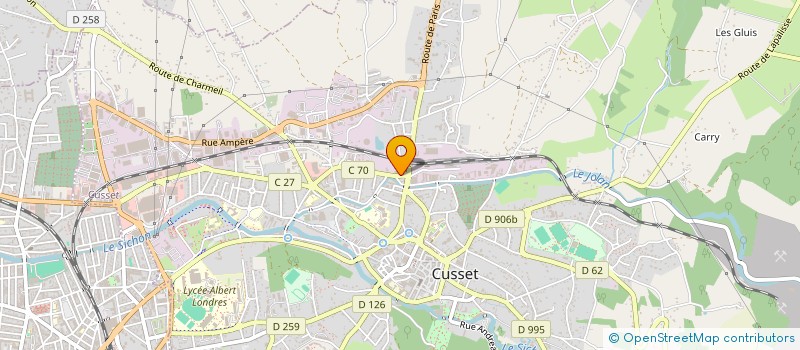 localisation de l'entreprise SAEM à CUSSET