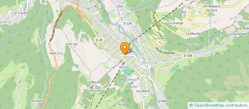 localisation de l'entreprise SAEM DE MORZINE AVORIAZ à MORZINE