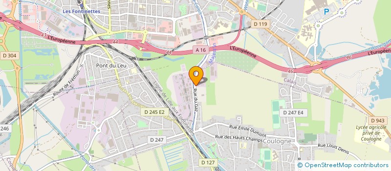 localisation de l'entreprise SAEM DU P DE C OUEST SEMPACO  COULOGNE