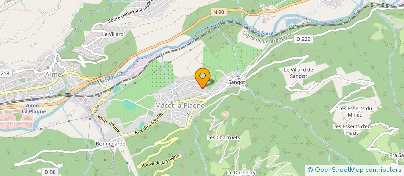 localisation de l'entreprise SAEM IMMOBIL TOURIST AERONAUT PLAGNE à LA PLAGNE TARENTAISE