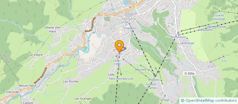 localisation de l'entreprise SAEM MEGEVE ROCHEBRUNE à MEGEVE