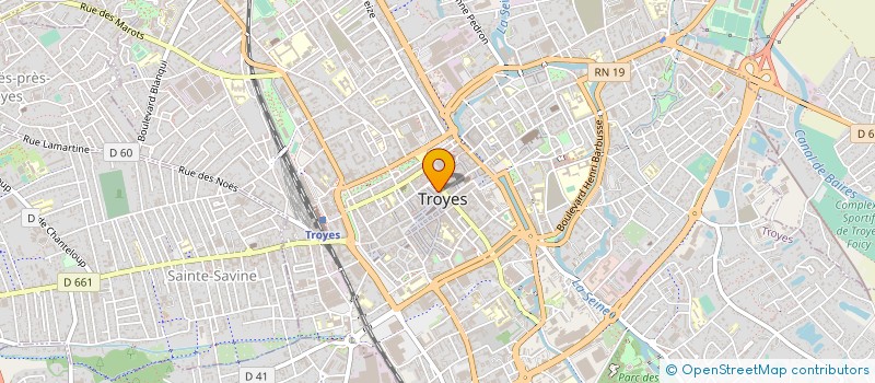 localisation de l'entreprise SAEM TROYES PARC-AUTO à TROYES