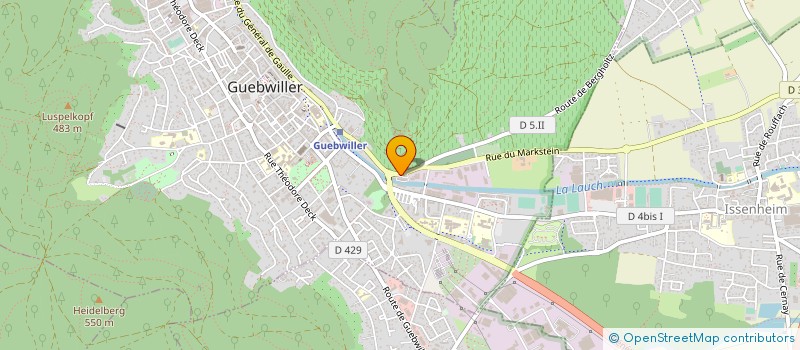 localisation de l'entreprise SAEML CALEO  GUEBWILLER