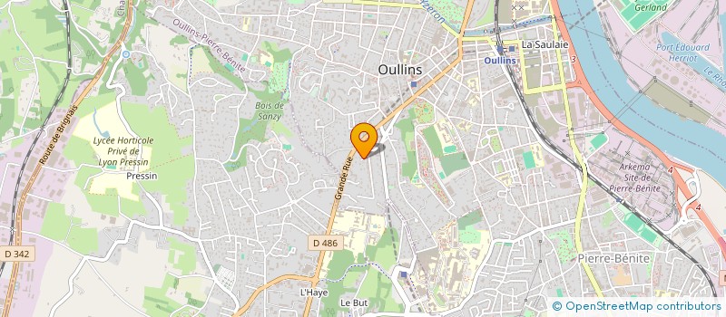 localisation de l'entreprise SAEPIO  OULLINS-PIERRE-BENITE