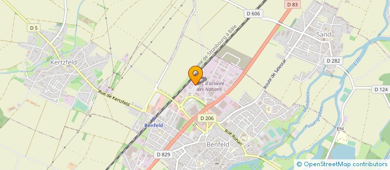localisation de l'entreprise SAERT  BENFELD