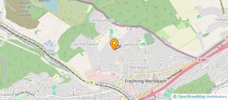 localisation de l'entreprise SAES INVEST  FREYMING-MERLEBACH