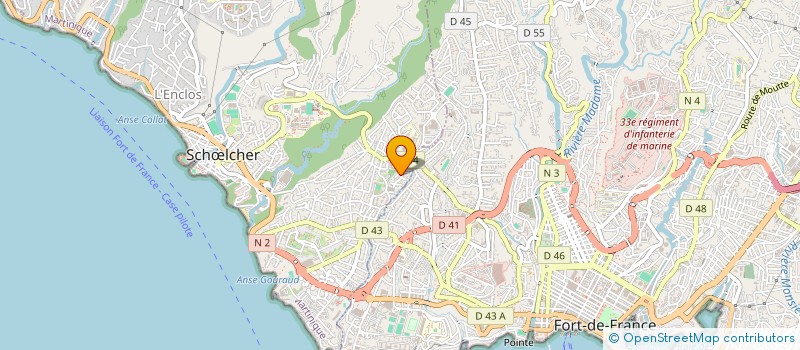 localisation de l'entreprise SAES SOC ANTILLAISE EXPL SERVI  SCHOELCHER