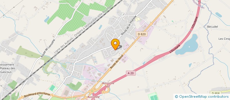 localisation de l'entreprise SAET  MONTAUBAN