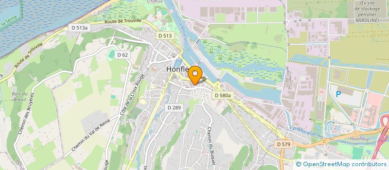 localisation de l'entreprise SAETLA à HONFLEUR