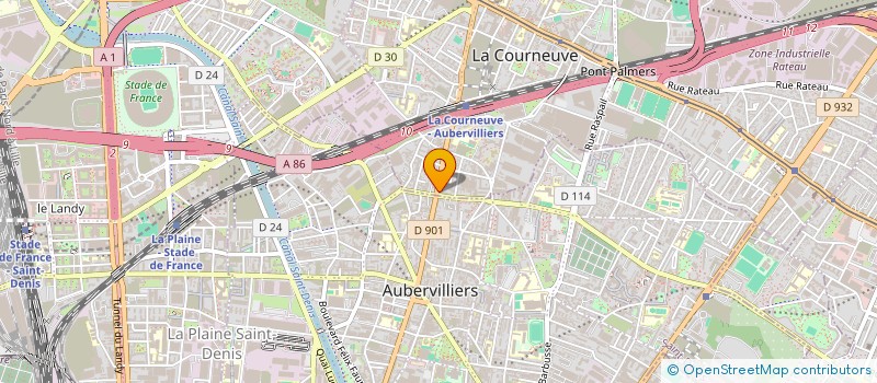 localisation de l'entreprise SAF à LA COURNEUVE