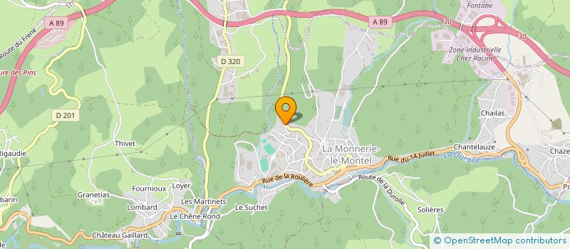 localisation de l'entreprise SAF  LA MONNERIE-LE-MONTEL